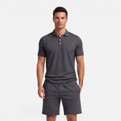 Completo Uomo Polo e Shorts Slim Fit Estivo Casual