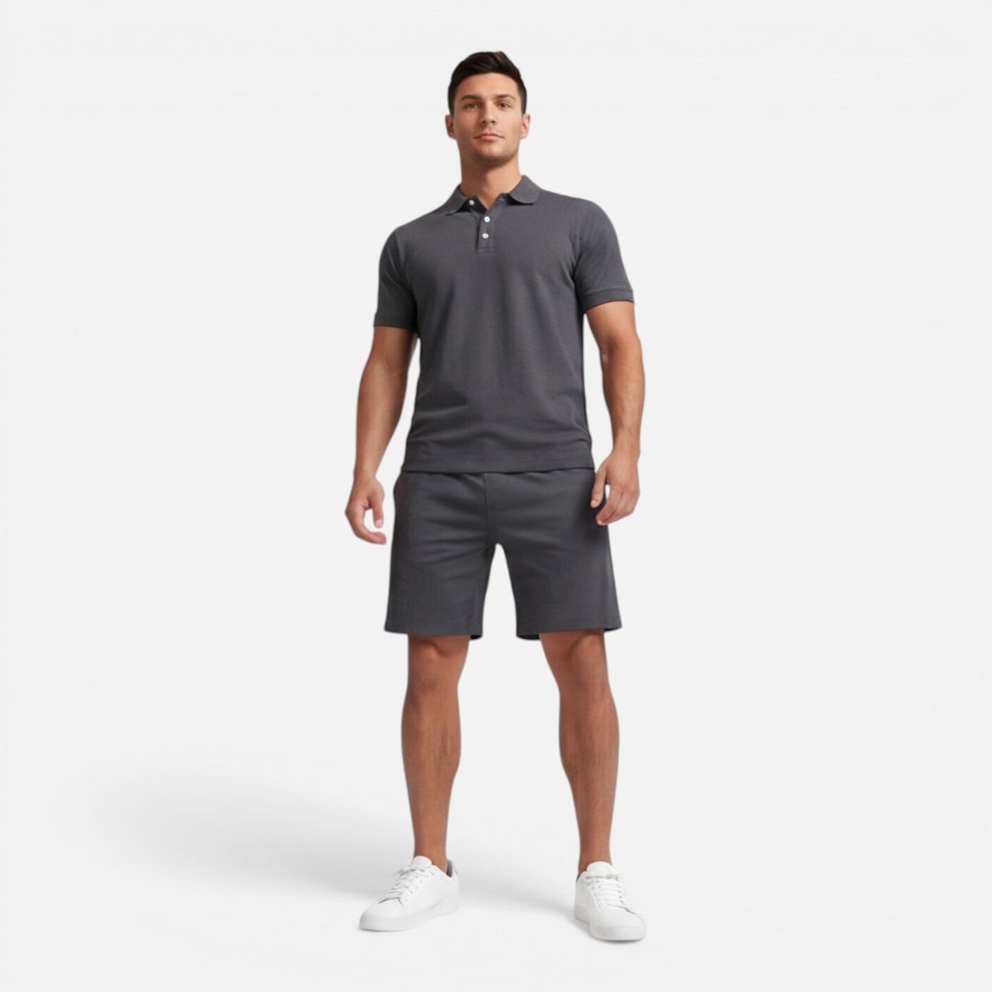 Completo Uomo Polo e Shorts Slim Fit Estivo Casual