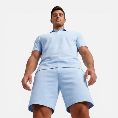 Completo Uomo Polo e Shorts Slim Fit Estivo Casual