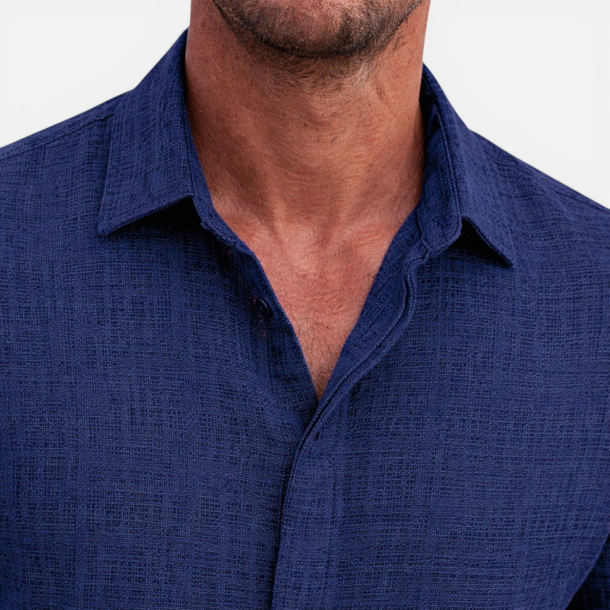 Camicia Uomo Manica Corta Estiva Leggera Traspirante Slim Fit