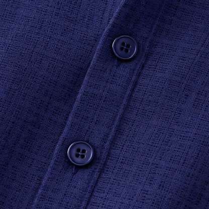 Camicia Uomo Manica Corta Estiva Leggera Traspirante Slim Fit