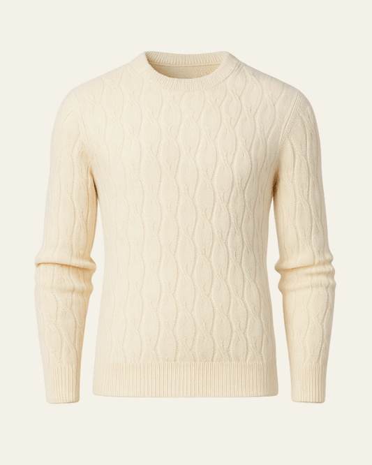 Maglione Uomo a Trecce in Lana