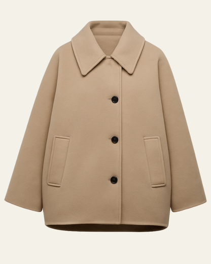Cappotto Car Coat Donna in Lana