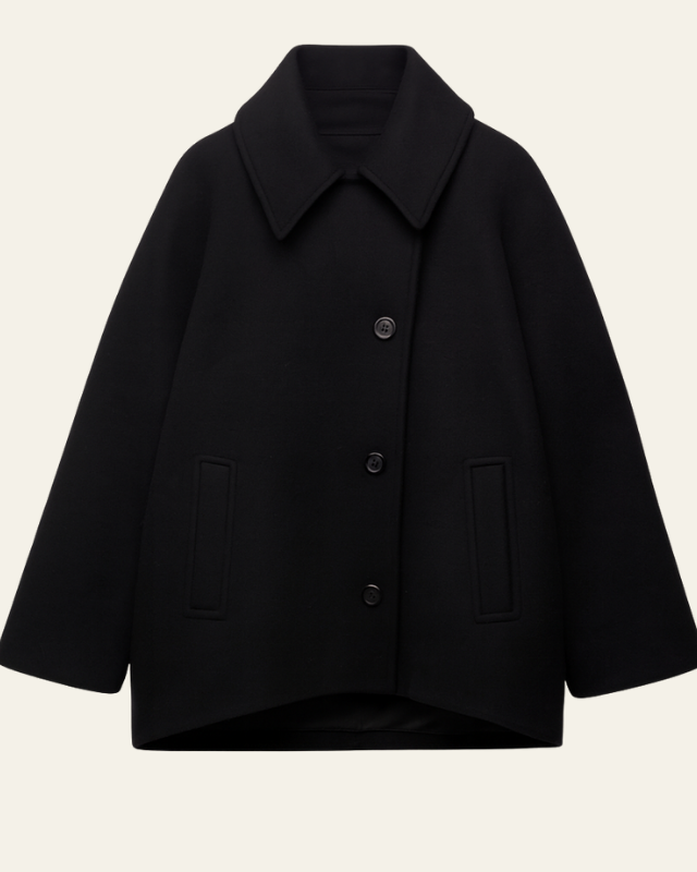 Cappotto Car Coat Donna in Lana