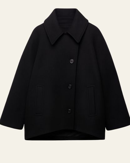 Cappotto Car Coat Donna in Lana