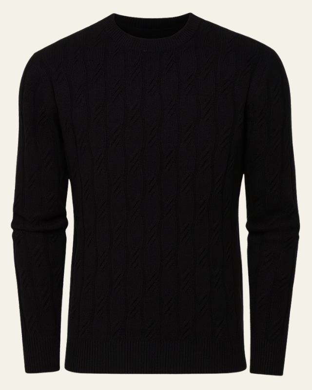 Maglione Uomo in Lana a Trecce Raffinatezza Senza Tempo Caldo
