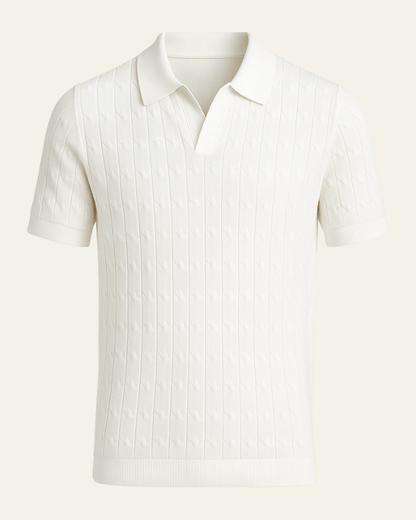 Polo Uomo in Maglia Texturizzata Morbida Comfort Immediato