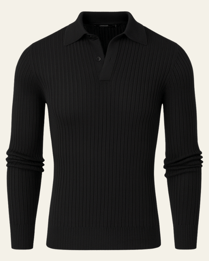 Polo Uomo in Cotone Rigato Silhouette Asciutta Confortevole