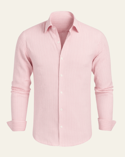 Camicia Uomo in Lino da Resort Misto Stile Costiero
