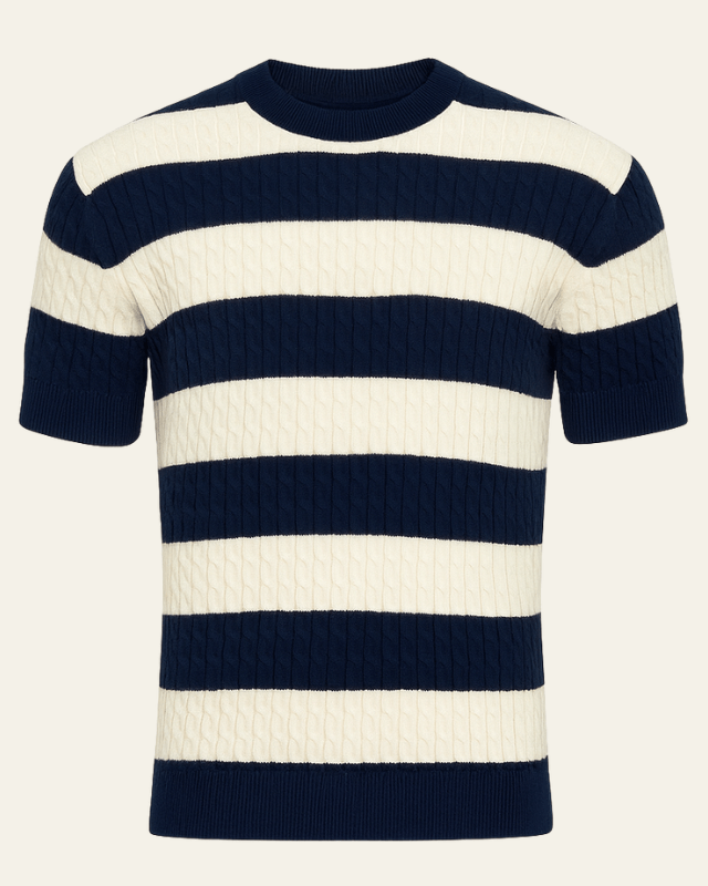 Maglietta Uomo a Coste in Cotone Knit Premium Morbida Leggera
