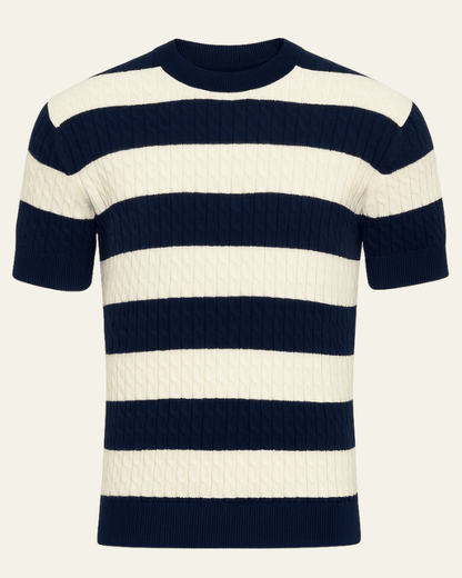 Maglietta Uomo a Coste in Cotone Knit Premium Morbida Leggera