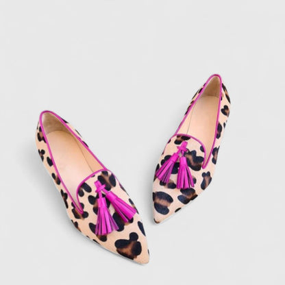 Mocassini Donna Leopardati con Dettagli