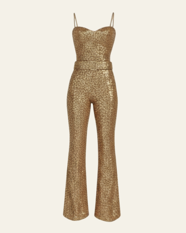 Tuta Donna Senza Spalline Glitterata
