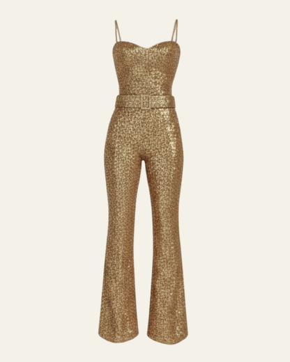 Tuta Donna Senza Spalline Glitterata