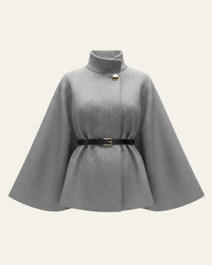 Cappotto a Mantella Donna con Cintura