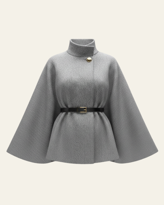 Cappotto a Mantella Donna con Cintura
