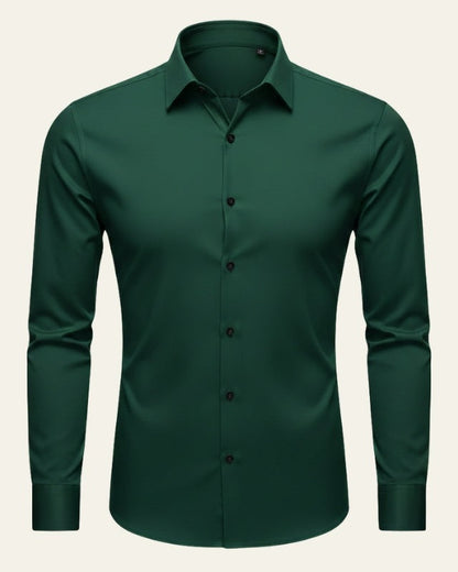 Camicia Uomo Elasticizzata Stretch Superficie Liscia