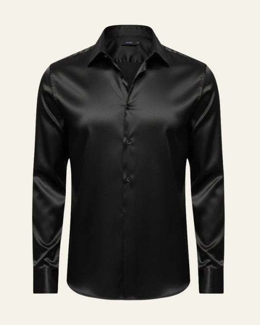 Camicia Uomo Satinata Manica Lunga