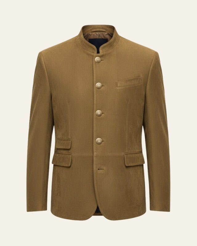 Giacca Uomo in Similpelle Effetto Suede