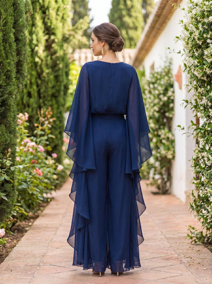 Lucrecia | Completo Donna con Blusa a Mantella e Gonna a Balze