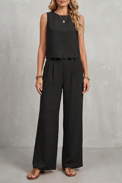 Completo Donna Top Smerlato con Schiena Aperta