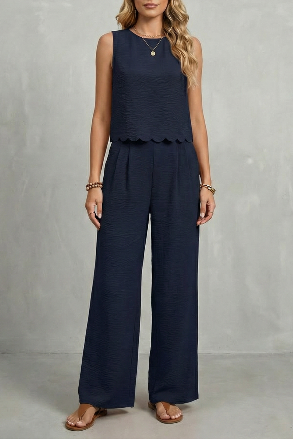 Completo Donna Top Smerlato con Schiena Aperta