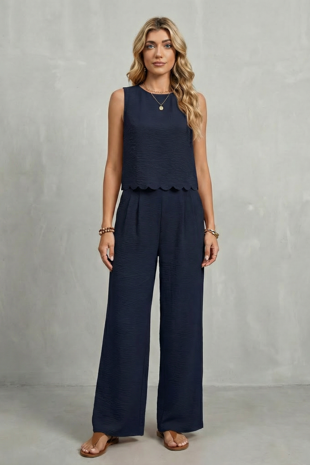 Completo Donna Top Smerlato con Schiena Aperta