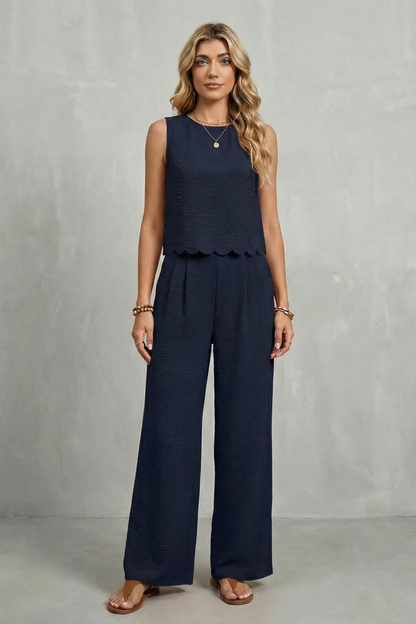 Completo Donna Top Smerlato con Schiena Aperta