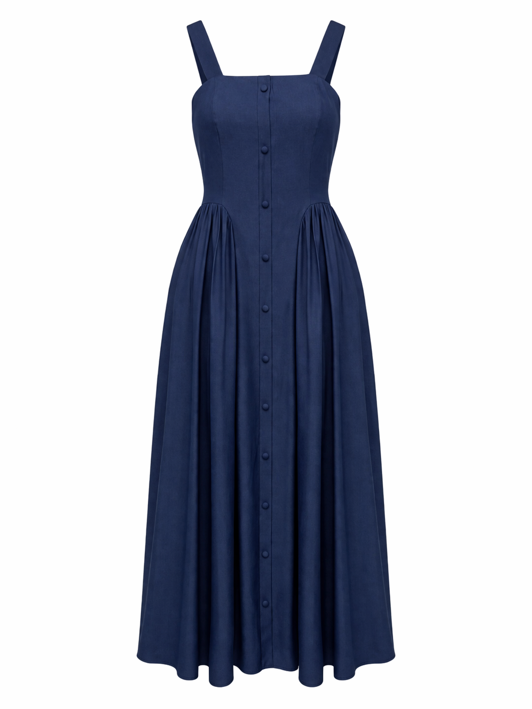 Abito Midi Donna Estivo con Spalline
