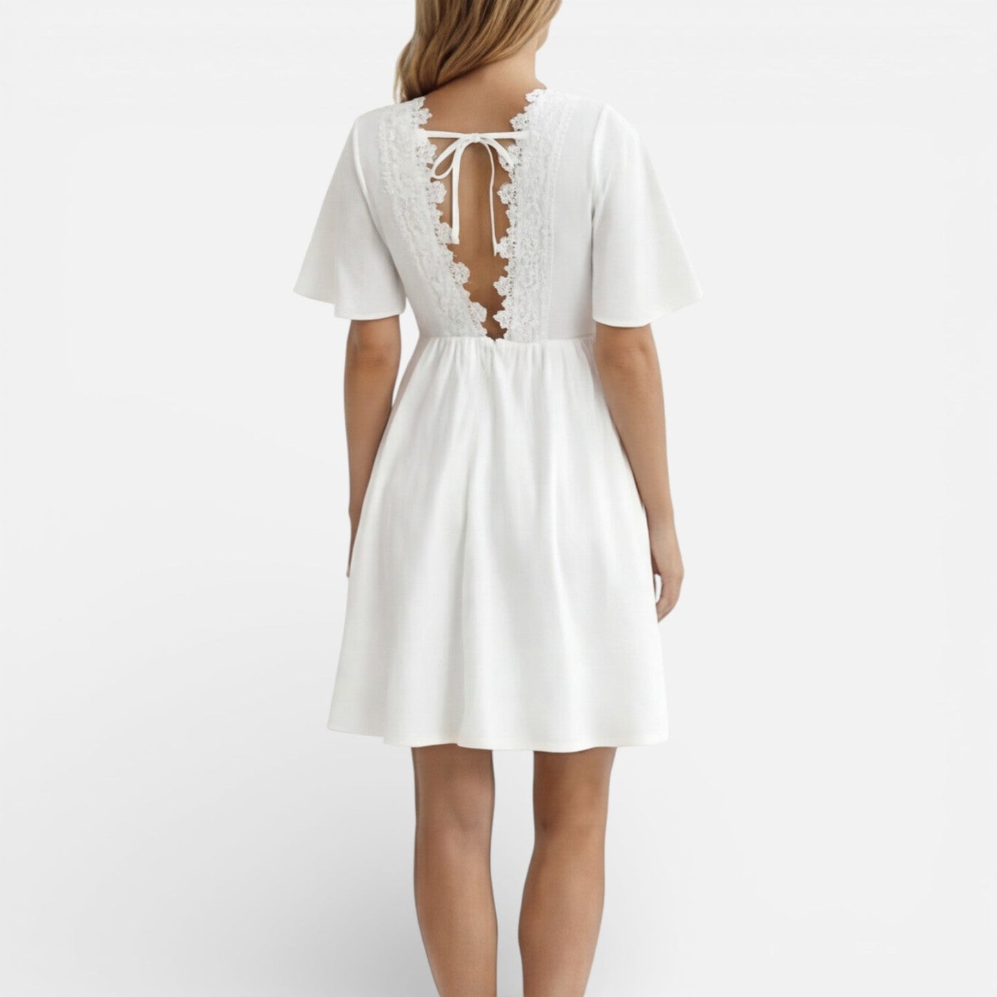 Abito Donna Bianco in Pizzo Linea A