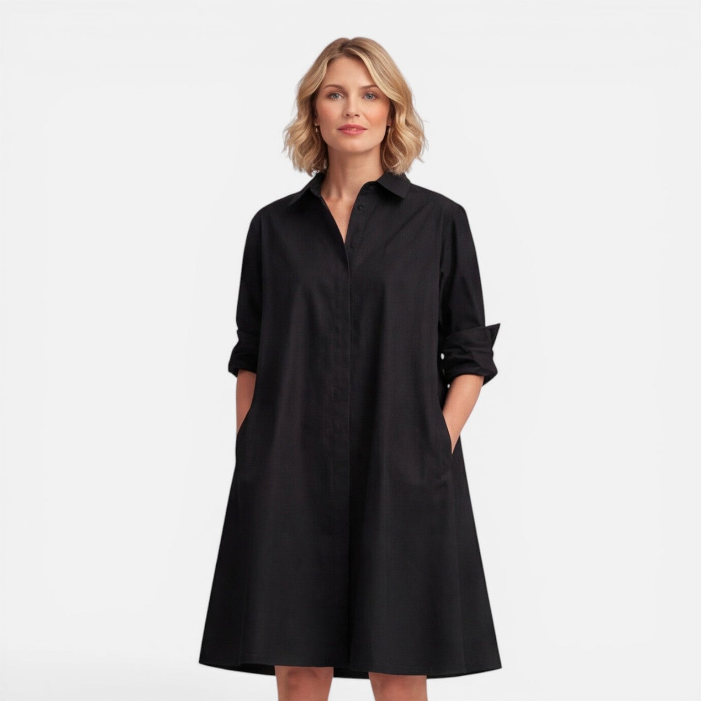 Abito Chemisier Midi Donna Ampio