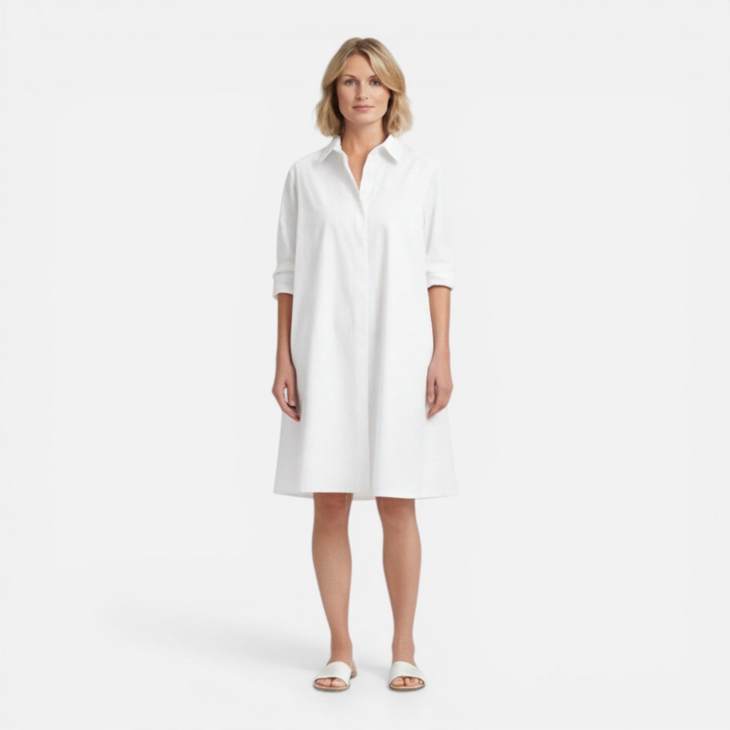 Abito Chemisier Midi Donna Ampio