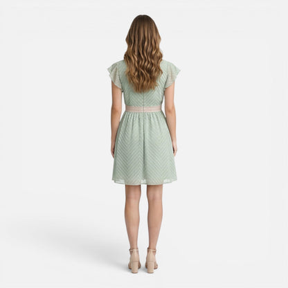 Abito Donna Linea A con Vita in Pizzo