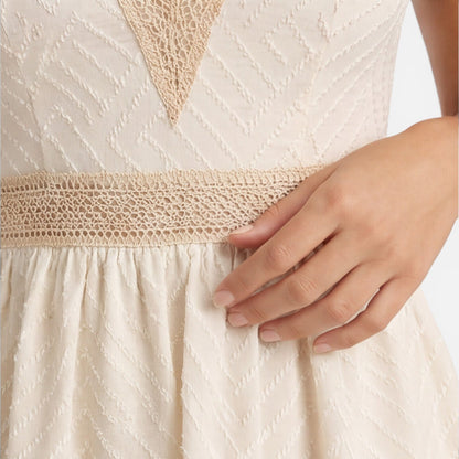 Abito Donna Linea A con Vita in Pizzo