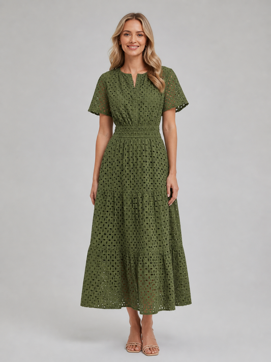 Abito Midi Donna in Sangallo Linea A