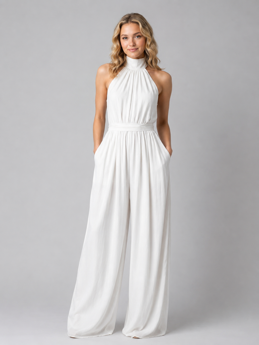 Tuta Donna Elegante con Scollo Halter