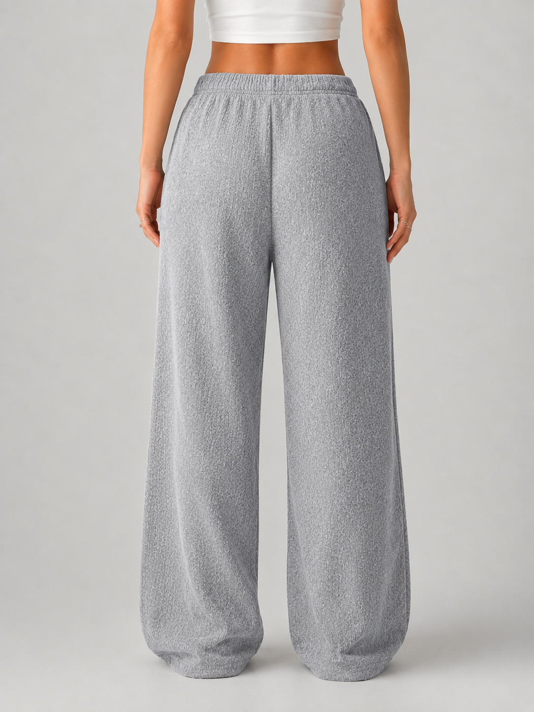 Pantaloni Donna in Maglia con Coulisse