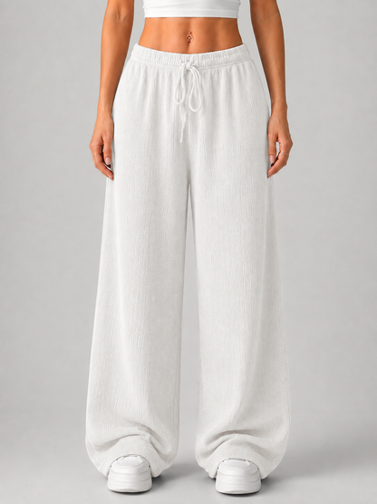 Pantaloni Donna in Maglia con Coulisse