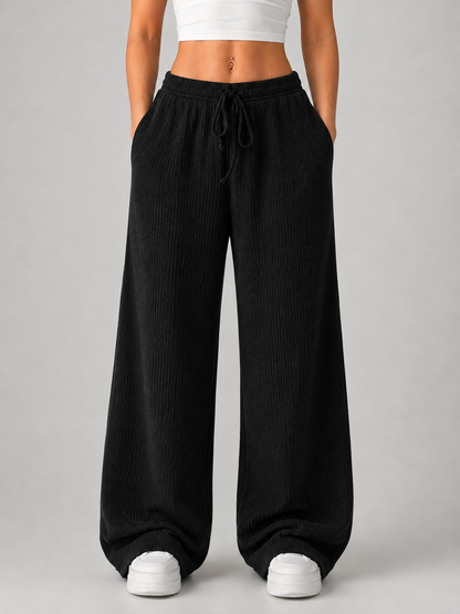 Pantaloni Donna in Maglia con Coulisse