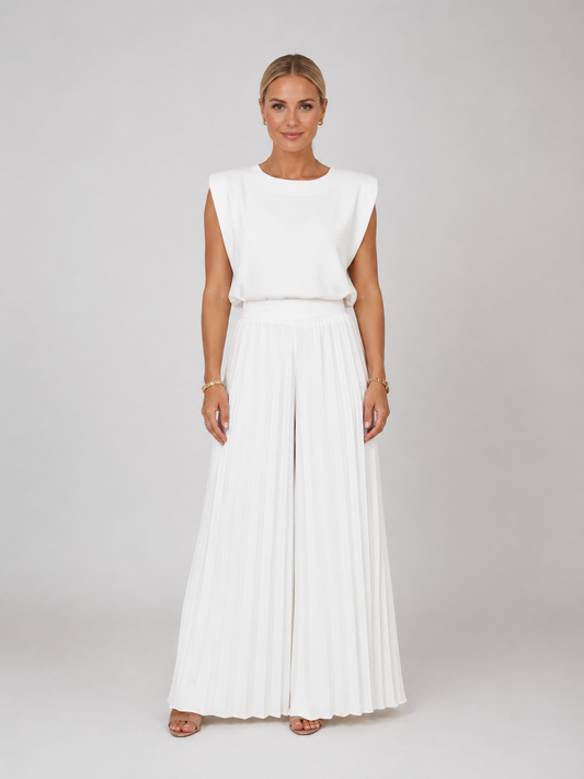 Completo Donna con Pantaloni Plissettati