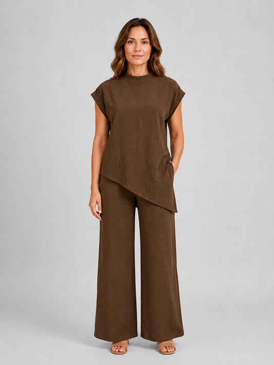 Completo Donna Top Asimmetrico a Portafoglio