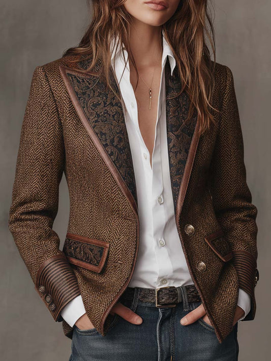 Carlotta | Blazer Donna Spigato a Pannelli