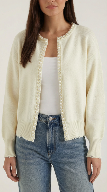 Cardigan Donna con Perle