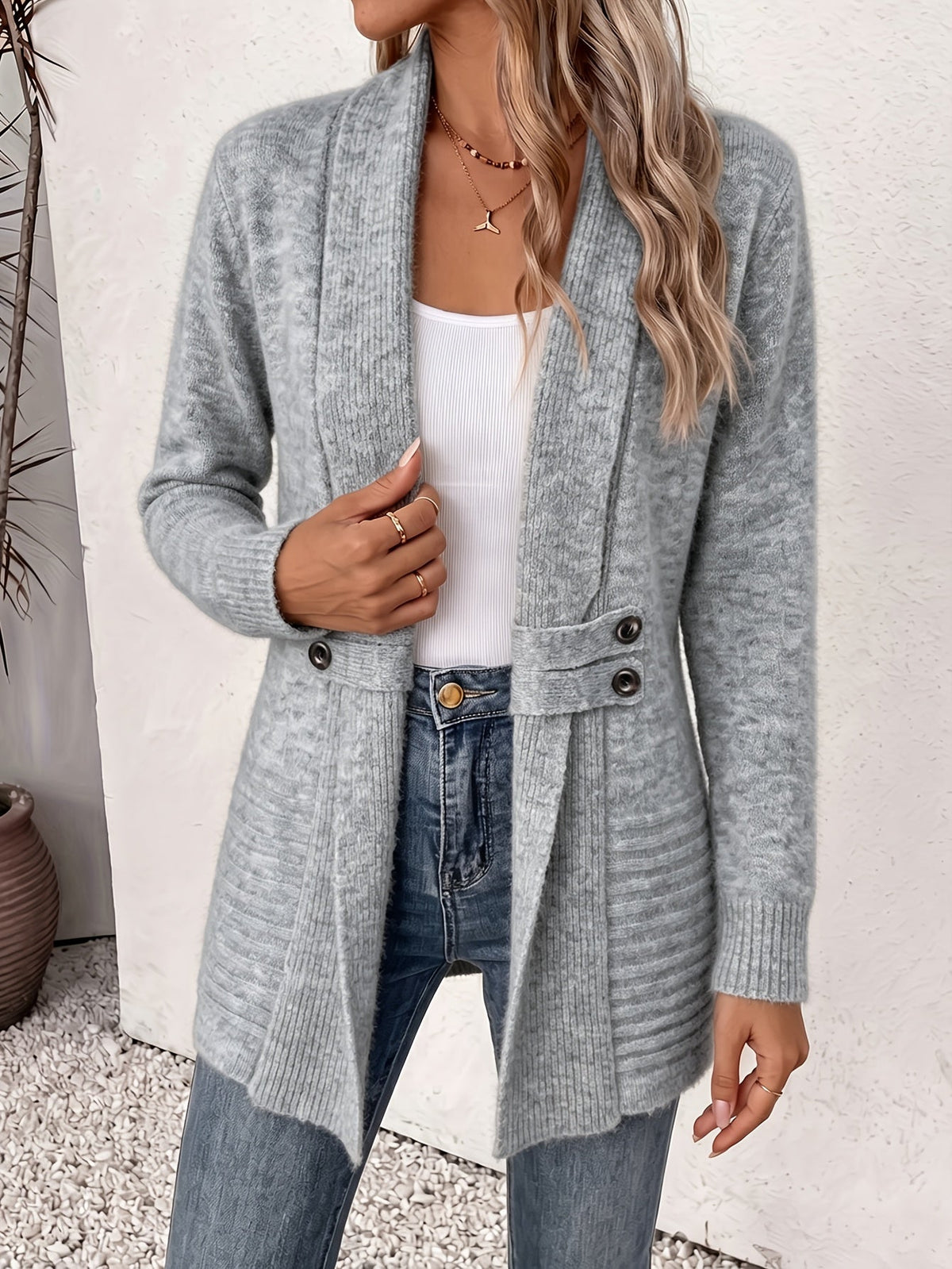 Ludovica | Cappotto Midi Donna Doppiopetto con Cintura
