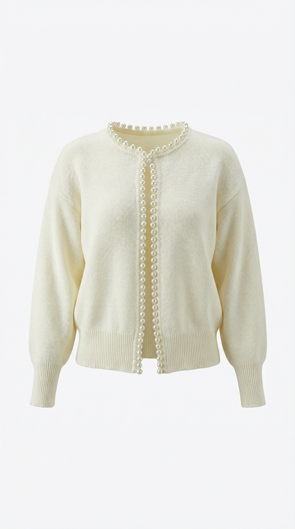 Cardigan Donna con Perle