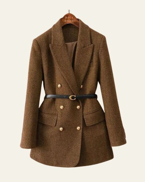 Blazer Donna Doppiopetto in Tweed