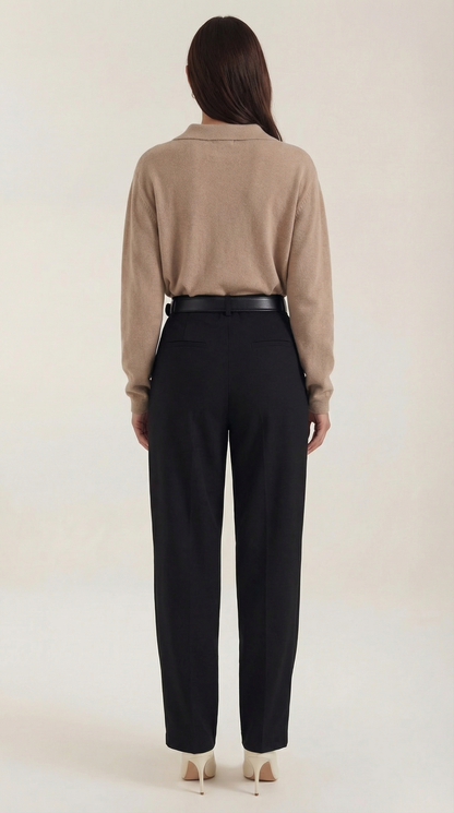 Maglione Donna Polo con Scollo a V