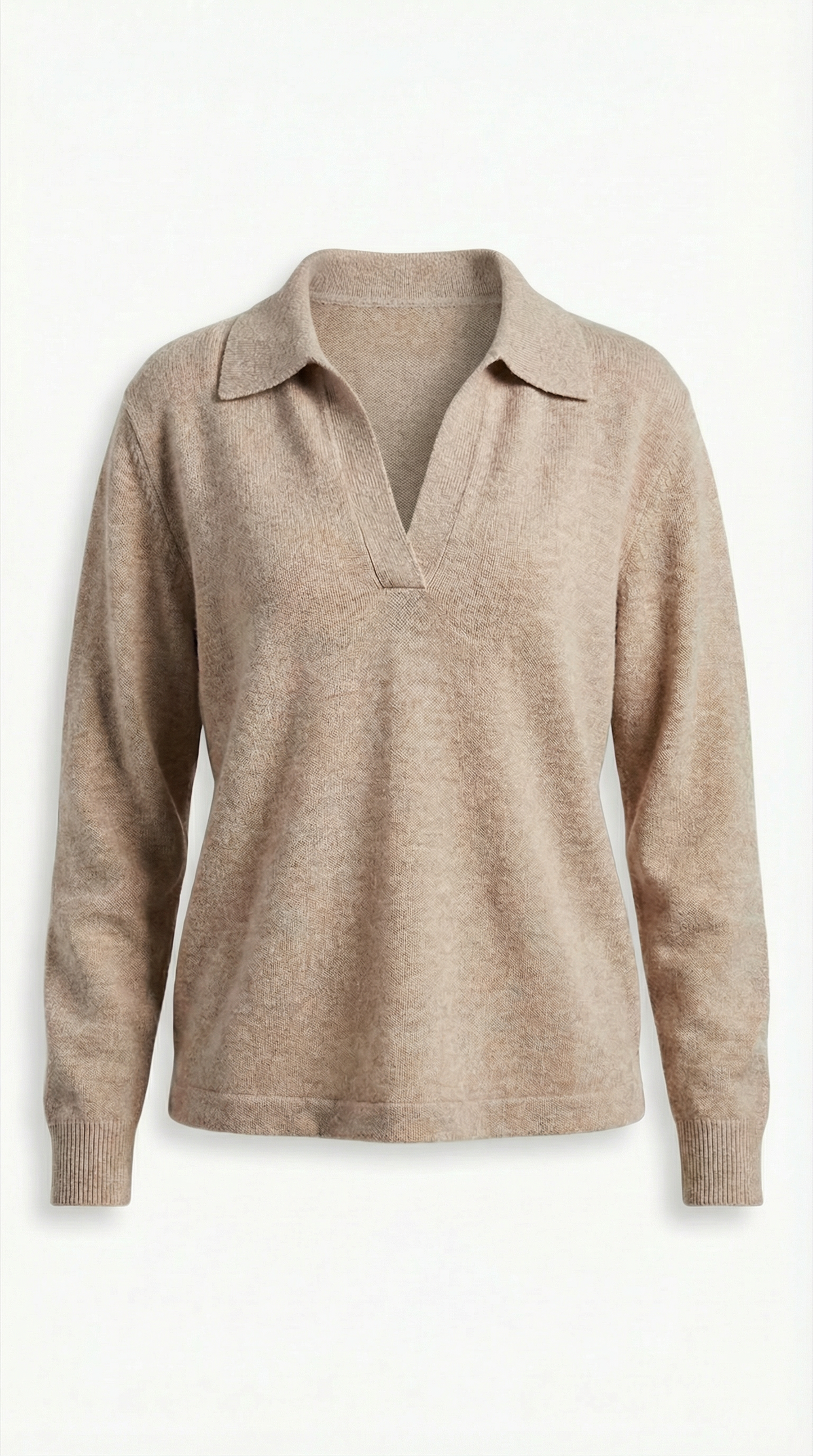 Maglione Donna Polo con Scollo a V