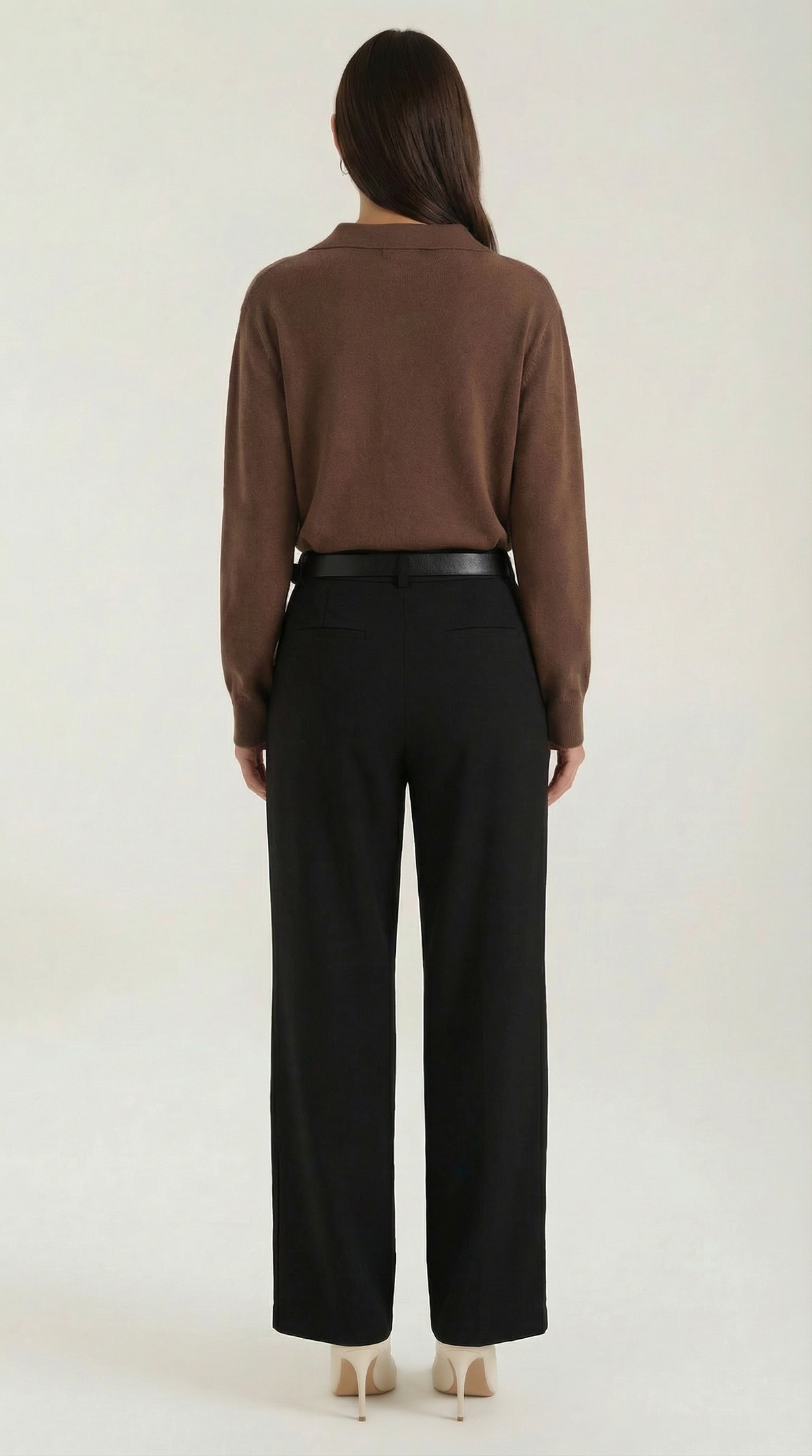 Maglione Donna Polo con Scollo a V
