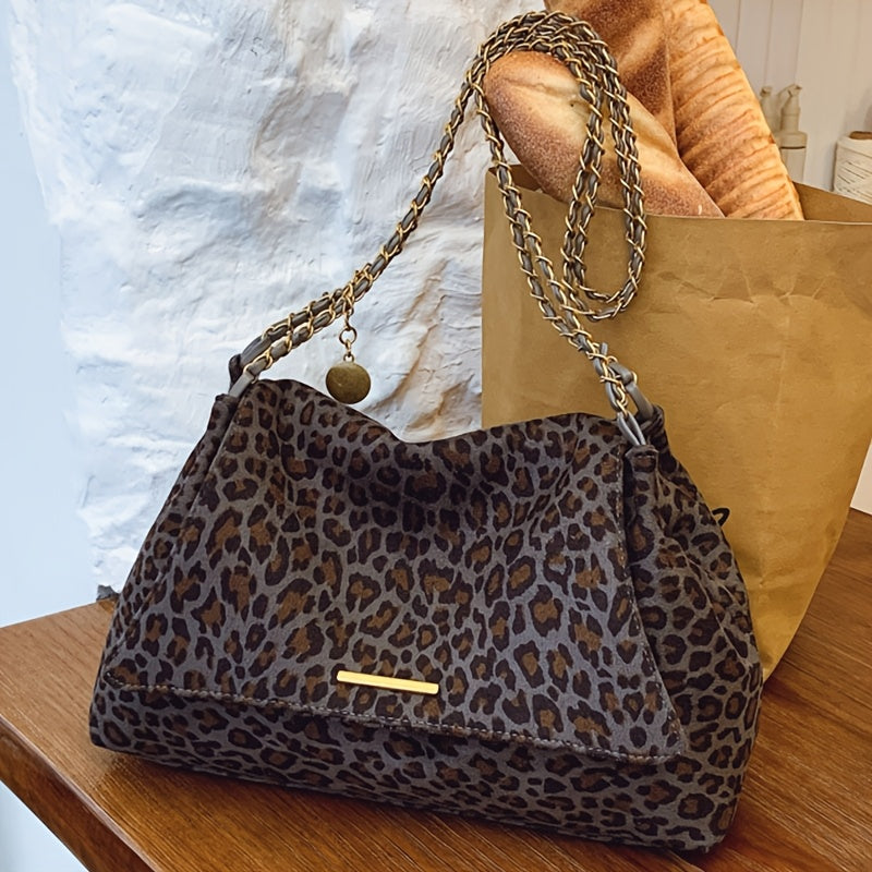 Greta | Borsa a Tracolla Donna con Stampa Leopardata